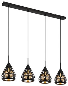 Lustră pe cablu Globo 15889-4H HASSAN 4xE27/40W/230V