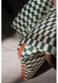 Lenjerie de pat verde/bej din bumbac satinat pentru pat de o persoană 140x200 cm Mini – Mette Ditmer Denmark