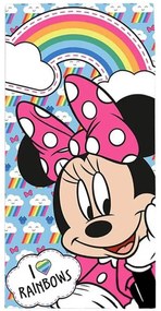 Disney Minnie Rainbows prosop de baie, prosop de plajă 70x140cm