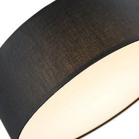 Plafoniera neagra 30 cm cu LED - Drum LED