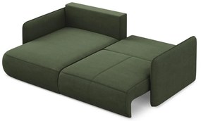 Colțar verde extensibil/cu spațiu de depozitare (cu colț pe partea stângă) Nanea – Makamii