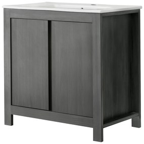 Set mobilier de baie Clasico Grey gri