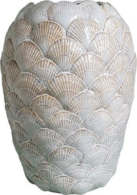 Vas decorativ din ceramica cu design scoici , H42.5cm , "Pecten"