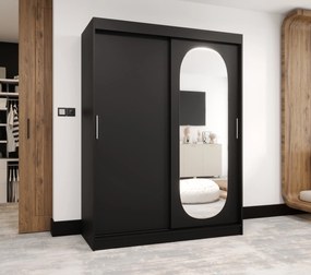 Dulap de haine 150 cm Ronny (Negru). 1126053