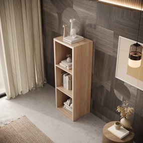 Bibliotecă 40x113.5 cm, Cleo I, ADRK Furniture (Culoare: Alb)