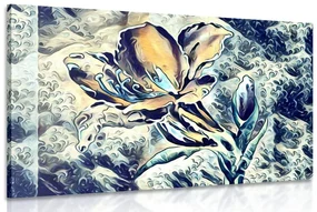 Tablou floare de artă abstractă