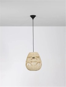 Lustra / Pendul modern design natural ratan MARLO D-30cm