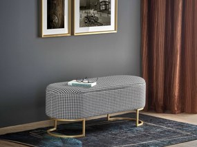 Taburete Hannah (Alb + Negru + Auriu). 1049536