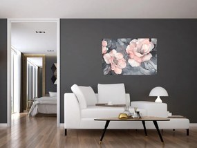 Tablou - Schiță de flori (90x60 cm)