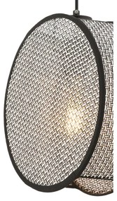 Lustră pe cablu BIG DRUM 1xE27/60W/230V gri/negru