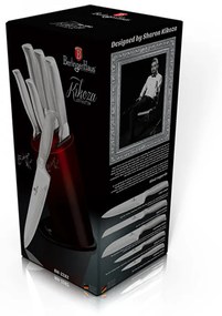Set cutite otel inoxidabil (6 piese) Black Burgundy Kikoza Collection Berlinger Haus BH 2282