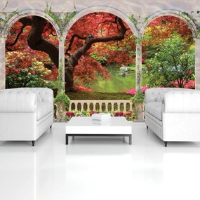 Fototapet - Arcade copac lemne de pădure peisaj (152,5x104 cm)
