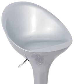Scaun de bar Argintiu ABS 105 - Modern, Reglabil, Lucios