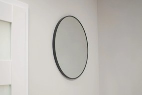 Reducere Oglinda de perete rotunda neagra LEOBERT - diverse marimi clasa II Diametrul oglinzii: 40 cm