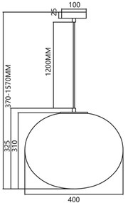 Lustră pe cablu CAMPANIA 1xE27/60W/230V auriu
