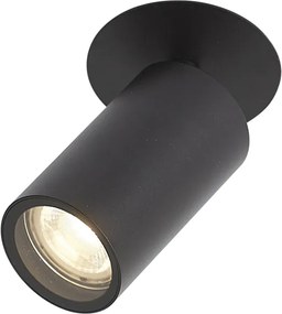 Spot încastrat modern negru GU10 50mm IP44 - Chels