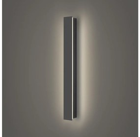 Brilagi - LINEAR Aplică LED de perete pentru exterior, 12W, 230V, 4000K, IP65, antracit