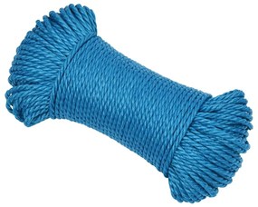 Franghie de lucru, albastru, 6 mm, 100 m, polipropilena 1, Albastru, 100 m, 6 mm