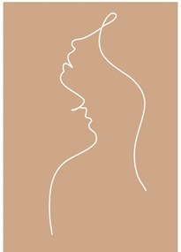 Poster 29x41 cm Lovers Line Art – Veronika Boulová