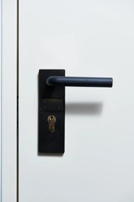 Usa metalica dubla blat 40 mm din otel multifunctionala pentru boxa RAL 9003 1400(700+700), 2050