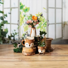 Vază maro din dolomită (înălțime 10 cm) Deer – Sass &amp; Belle