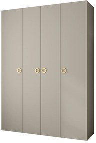 Dulap de haine 180 cm Carmela 40-1 (Cașmir + Auriu). 1126536