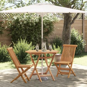 vidaXL Set bistro 3 piese pliabil din lemn solid de acacia