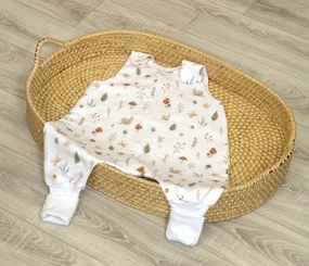 Sac de dormit cu picioare, bumbac de vara, 1 Tog, Comori din natura, S, 6-24 luni