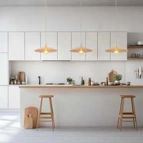 Lustră pe cablu ASTRA 1xE27/15W/230V d. 41 cm bej