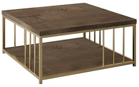 Măsuță de cafea Zenn Walnut and Gold