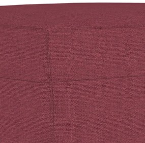 Taburet, rosu vin, 60x50x41 cm, material textil Bordo, 60 x 50 x 41 cm
