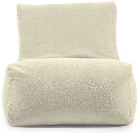 Fotoliu bean bag maro cu tapițerie din țesătură bouclé Seat 100 Lounge – SLOWDOWN