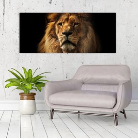 Tablou - Leu cu o coamă bogată (120x50 cm)