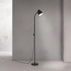 Lampa de podea cu spot directionabil Gili negru mat