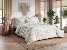 Lenjerie de pat din bumbac Renforcé LEAFORA albă Dimensiune lenjerie de pat: 70 x 90 cm | 140 x 200 cm