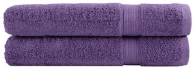 vidaXL Prosoape de saună premium SOLUND 2 buc. violet 80x200 cm 600gsm