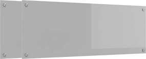 vidaXL Panou de bucătărie 2 pcs Gri deschis 110 x 40 cm