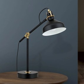 Veioza/Lampa din metal reglabila stil vintage SCHILLER negru/patina