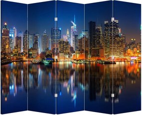 Paravan - Manhattan noaptea (210x170 cm)