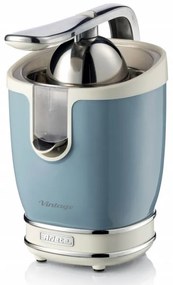 Presa electrica pentru citrice Ariete VINTAGE JUICER 0413/05, 85W, Corp metalic, Functionare silentioasa, 2 atasamente, Albastru