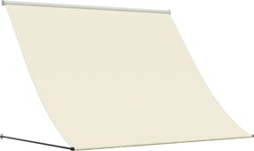 vidaXL Copertină retractabilă, crem, 200x150 cm, țesătură și oțel