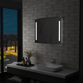 Oglinda de perete de baie cu LED, 80 x 60 cm 1, 80 x 60 cm