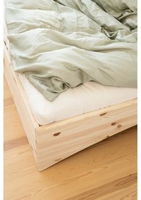 Pat matrimonial în culoare naturală din lemn de pin fără tăblie 160x200 cm Orbit – Karup Design