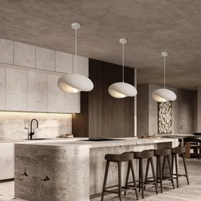 BRILAGI - Lampă suspendată pe cablu WABI SABI 1xE27/60W/230V Ø 40 cm albă