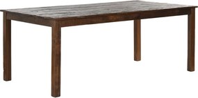 Masă dining din lemn reciclat, maro, 10 locuri, cu picioare drepte, 76 x 200 x 100 cm, „Maren”