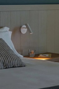 Aplica LED de perete moderna LEO alba