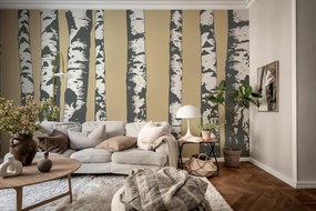 Tapet Birch Grove, Beige, Rebel Walls