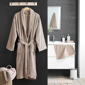 Halat maro deschis M din bumbac Tendresse – douceur d'intérieur