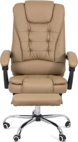 Scaun directorial cu suport de picioareOFF 418 crem