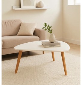 Masă de cafea Bonami Essentials Skandinavian, lungime 120 cm, alb